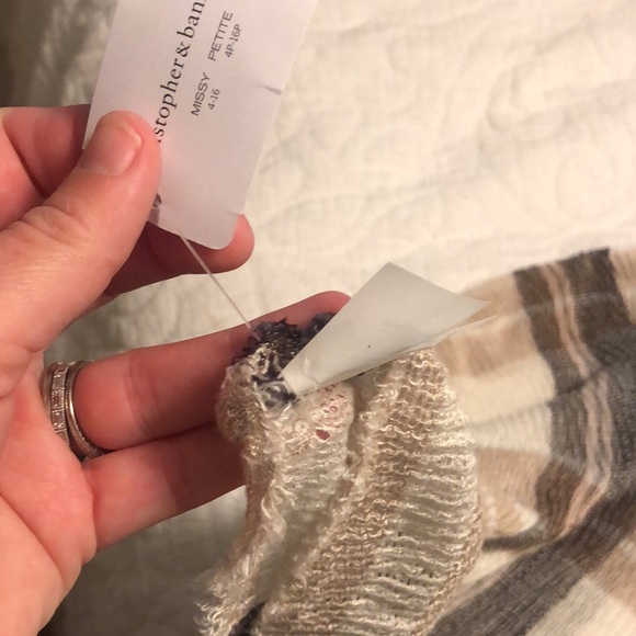 Plaid infinity scarf. New with tags - Picture 4 of 4